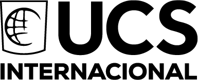 Logo horizontal preto do UCS Internacional